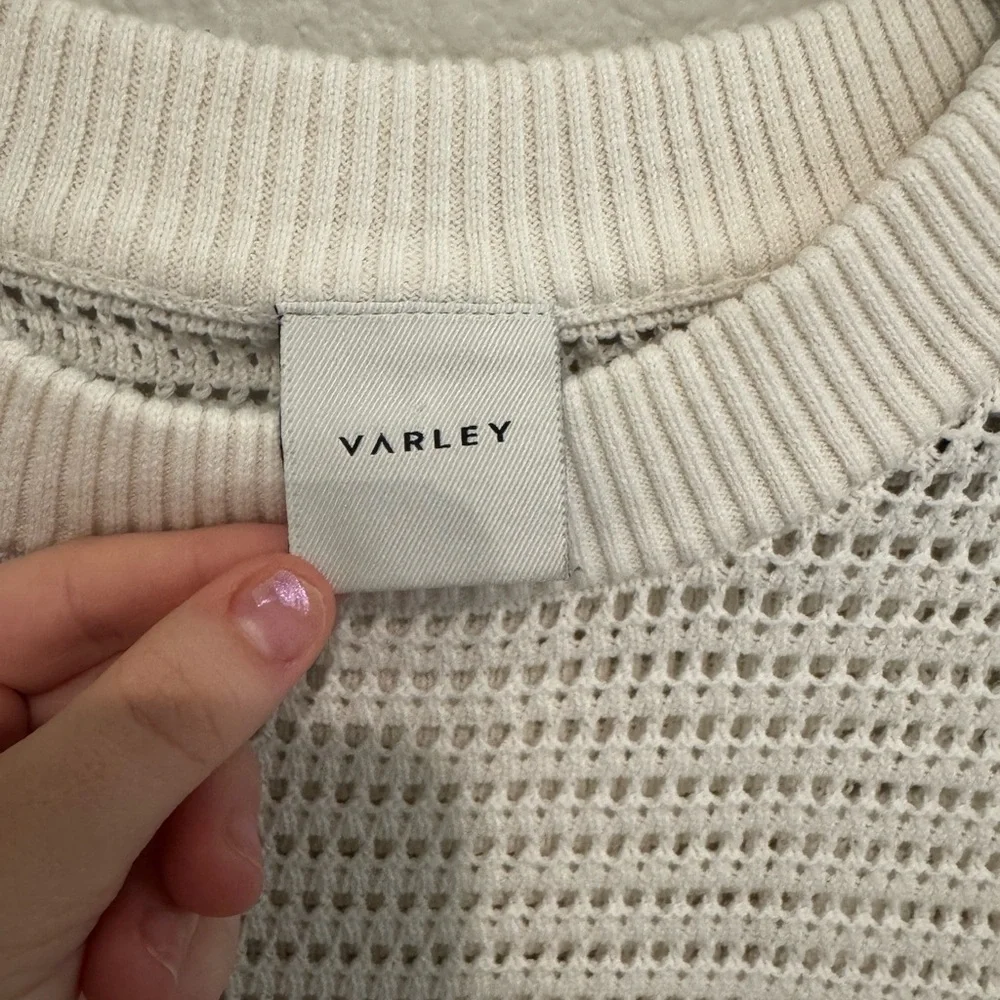 Varley Corvallis Cream Knit Sweater - Picture 4 of 8